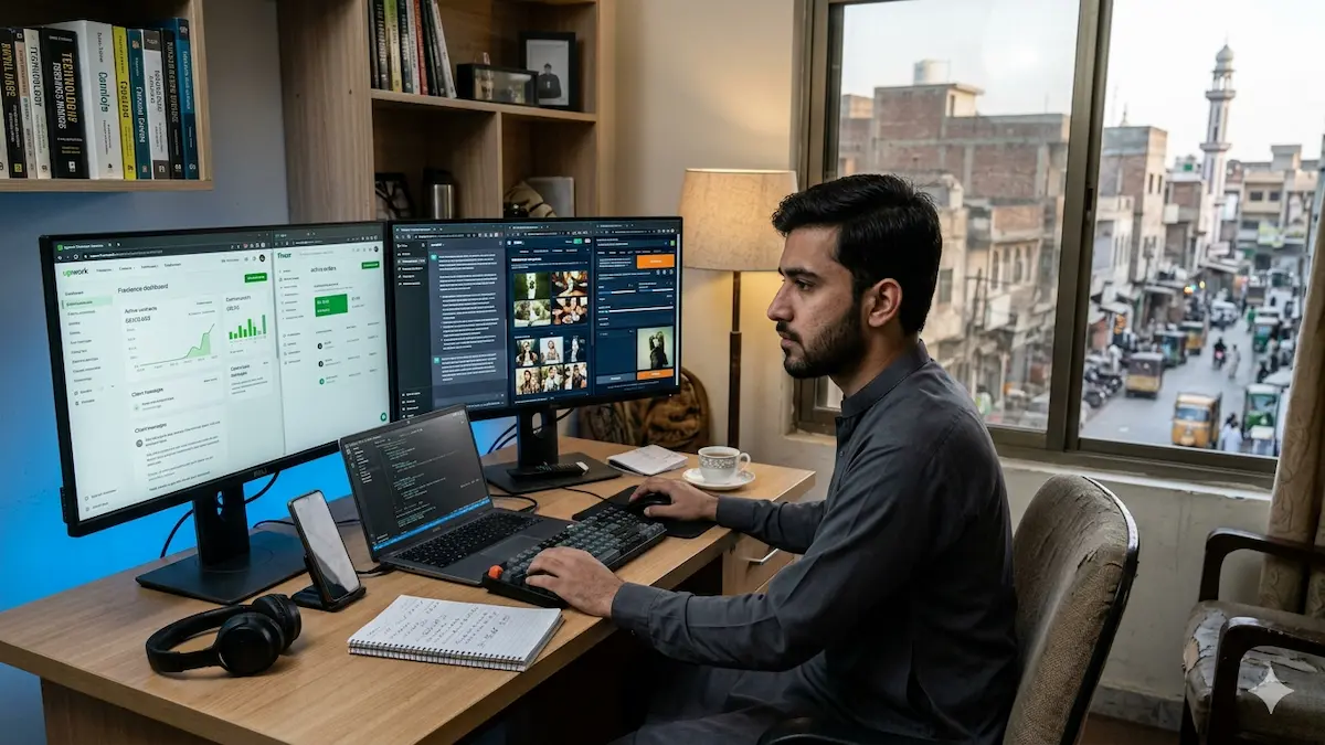 Rawalpindi freelancers using AI tools for freelancing and digital work growth in Pakistan