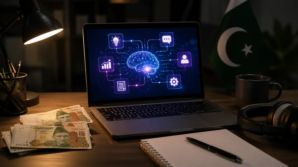 Freelancers working with AI tools in Rawalpindi