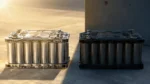Sodium ion batteries for Pakistan solar storage shown with rooftop solar systems and battery units in a high temperature environment