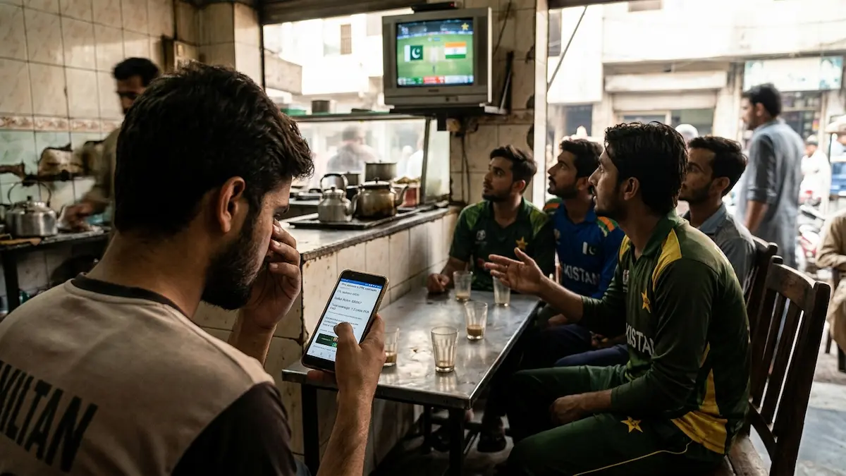 Fans watching Pakistan Cricket