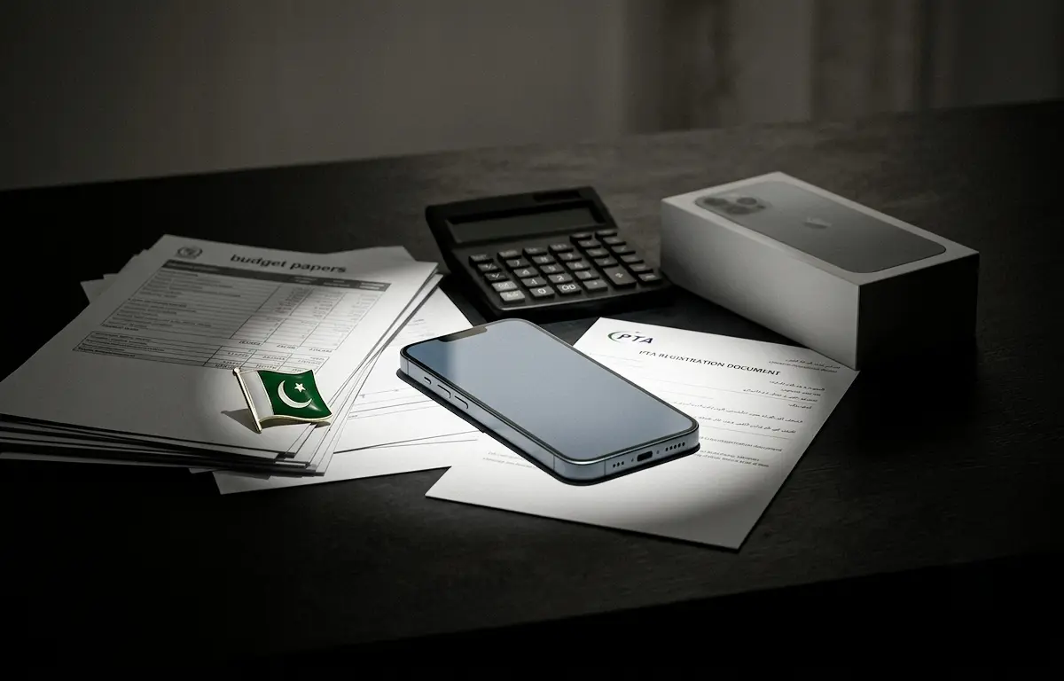 Premium imported smartphones displayed in Pakistan after July 2026 duty reduction announcement