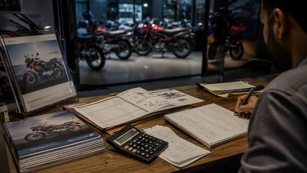 Explained: Real Fuel Average of 3 Popular Bikes in Punjab Test Ride Report showing real km/litre versus factory claims for Honda CD 70, Honda Pridor, and Suzuki GD 110S on Punjab roads in 2026.