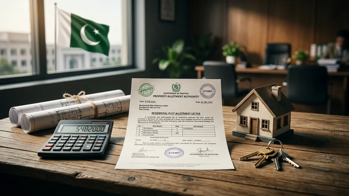 Families receive allotment letters under Punjab Apni Zameen Apna Ghar housing scheme in Jhelum.