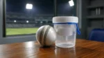 Pakistan all rounder Mohammad Nawaz during an ICC match after the announcement of his suspension under the ICC Anti Doping Code.