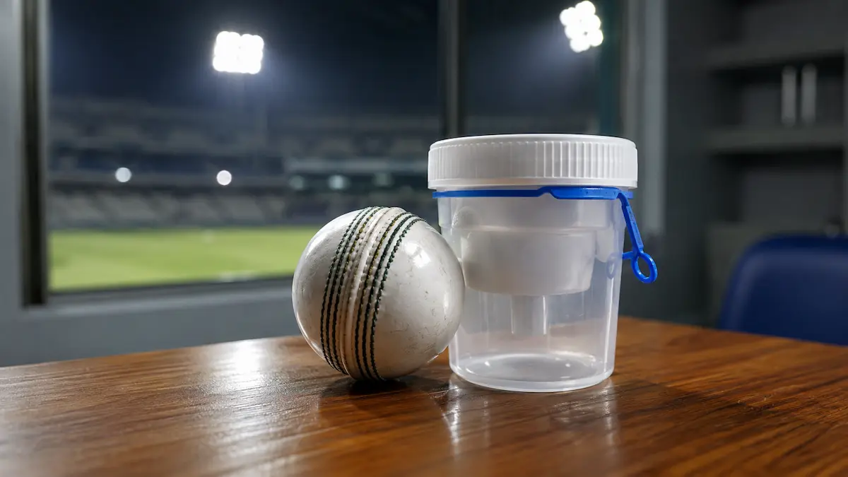 Pakistan all rounder Mohammad Nawaz during an ICC match after the announcement of his suspension under the ICC Anti Doping Code.