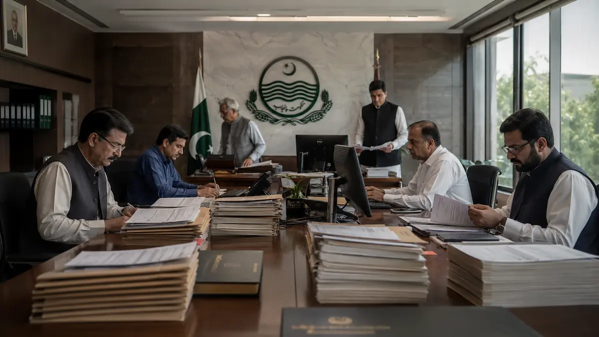 Students checking Punjab Matric result online