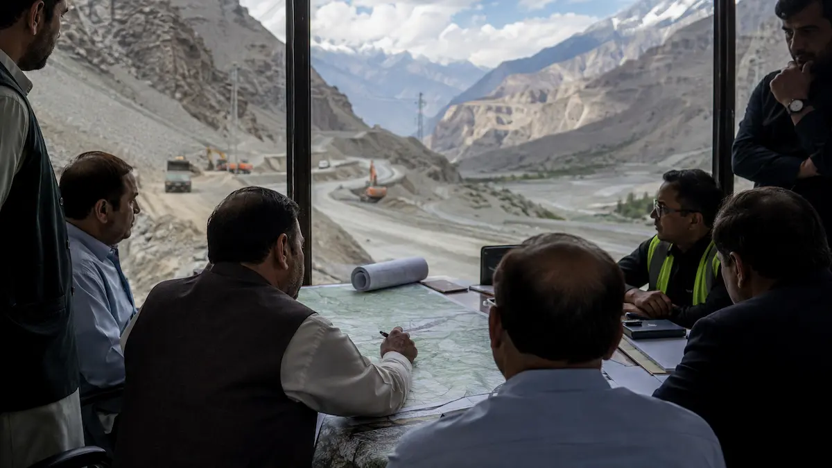 Gilgit–Taobat Road construction showing the planned new link between Gilgit-Baltistan and AJK