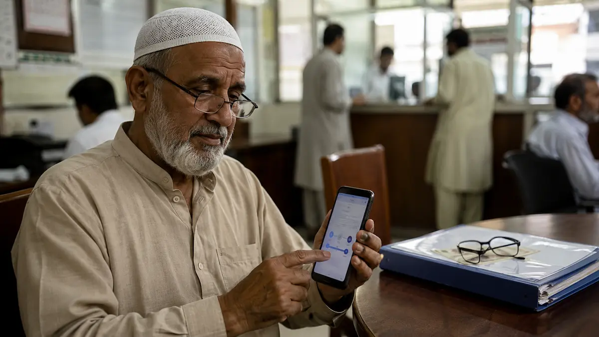 Update: Pakistan e-Pension Portal Could Cut Pension Delays Pensioner checking pension case status online in Pakistan