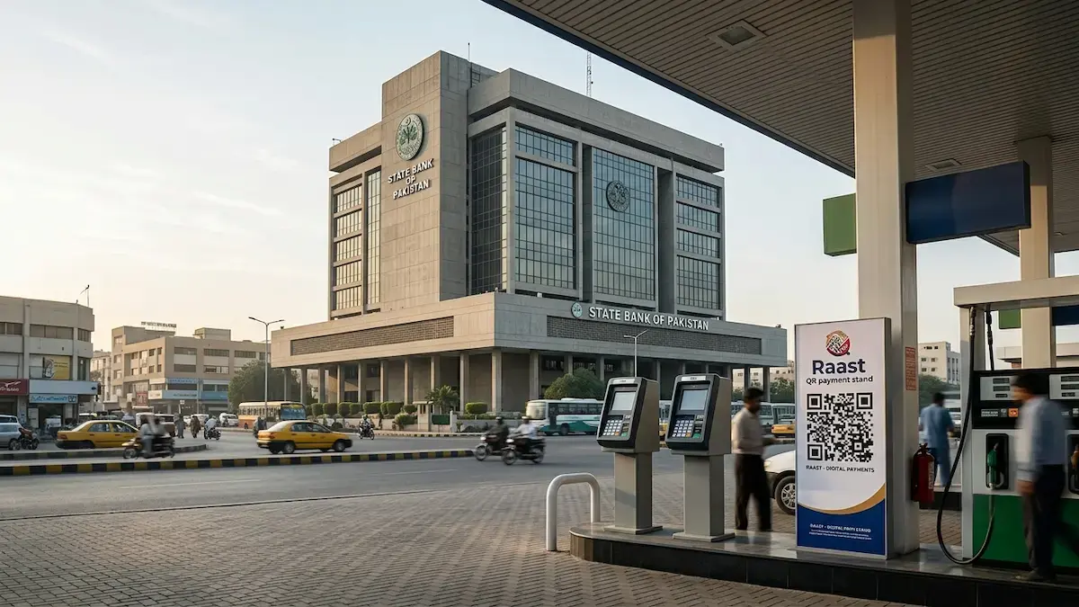 Explained: SBP Cuts Fuel Card Fees, Expands Raast QR Nationwide State Bank of Pakistan digital payment policy promoting Raast QR and lower card charges at petrol stations across Pakistan.